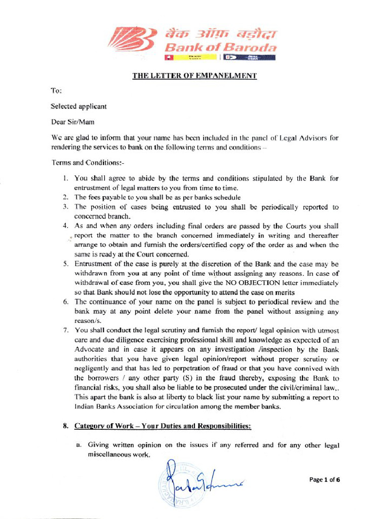 Empanelment Letters - 11zon | PDF