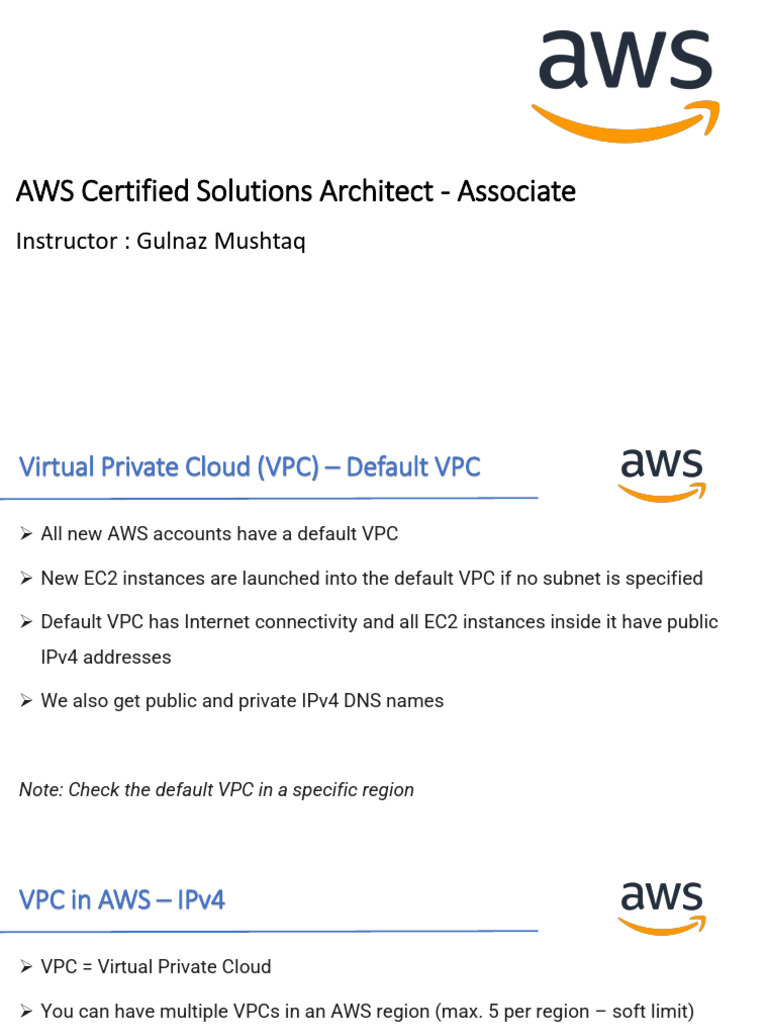 AWS VPC Setup and Configuration Guide | PDF | Ip Address | Internet ...