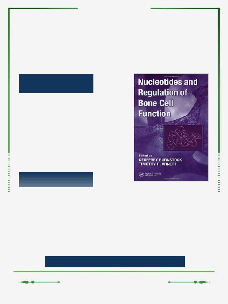 Nucleotides and Regulation of Bone Cell Function 1st Edition Geoffrey ...