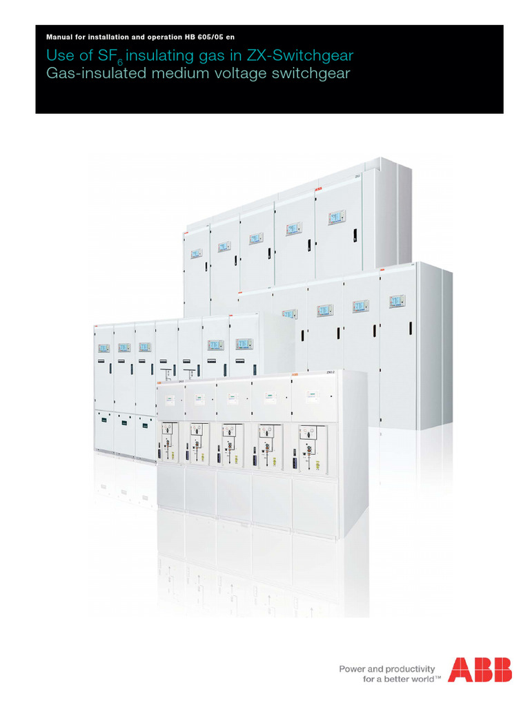 SF6 Gas Use in ZX-Switchgear Manual | PDF | Electricity | Gases