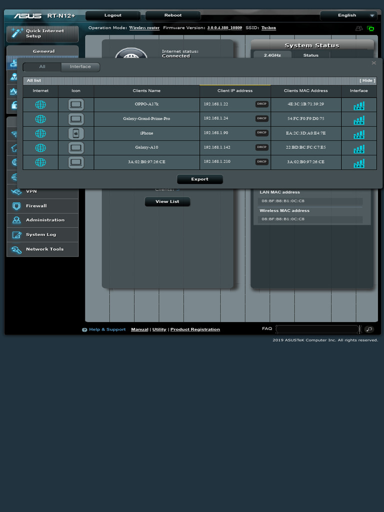 ASUS Wireless Router RT-N12+ - Network Map | PDF | Computer Network ...