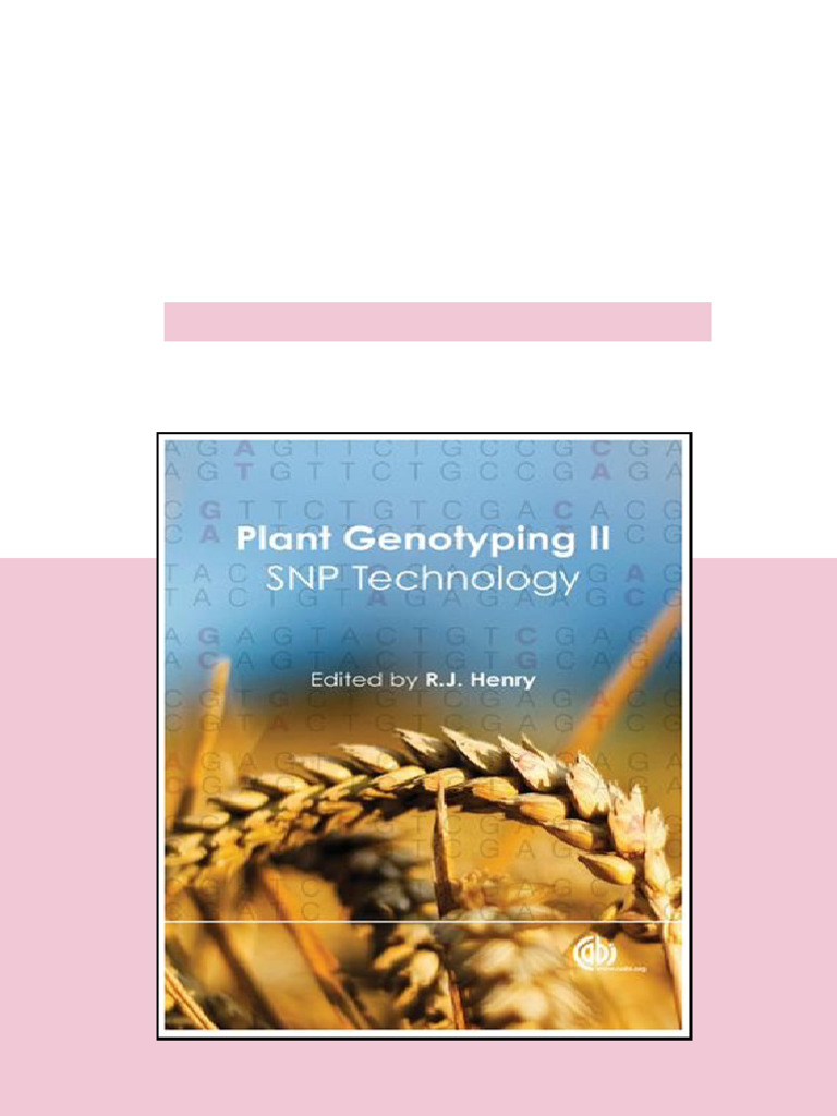 (Ebook) Plant Genotyping II: SNP Technology by R.J. Henry ISBN ...