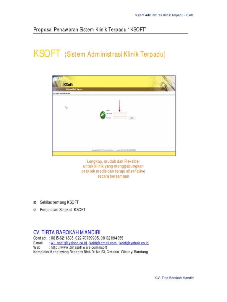 Deskripsi Sistem Klinik
