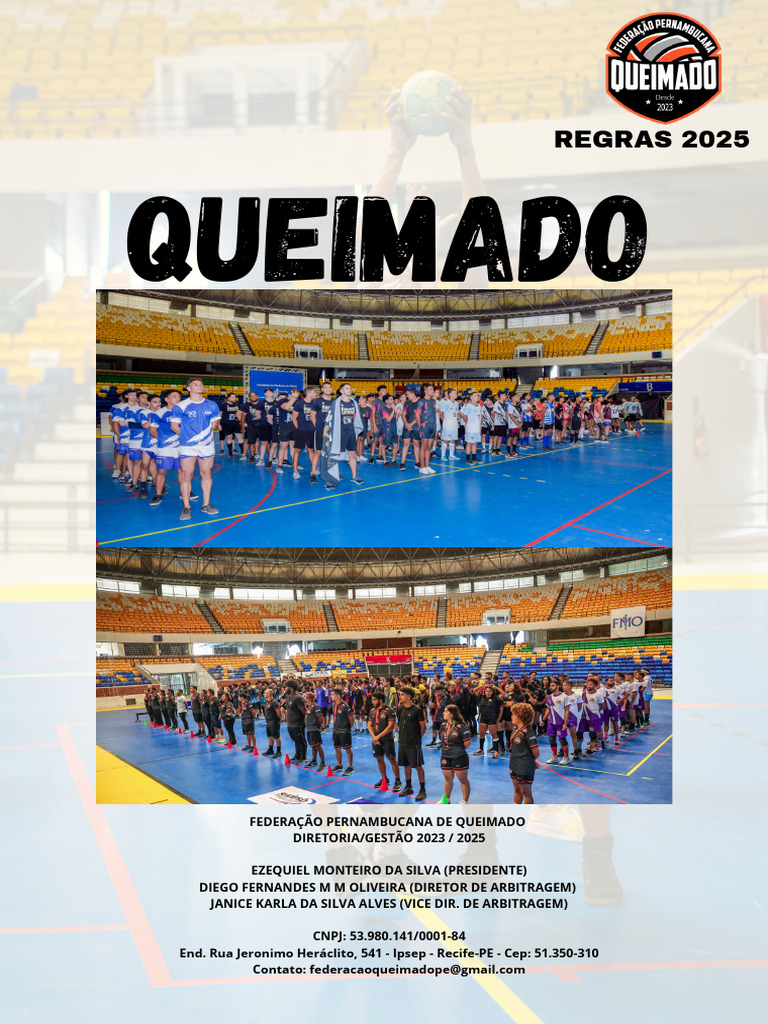 Regras do Queimado 2025 - FPQ | PDF | Esportes | Regras e regulamentos ...