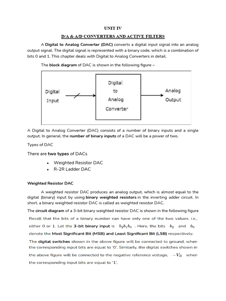 LIC - Unit 5 Course Material | PDF | Analog To Digital Converter ...