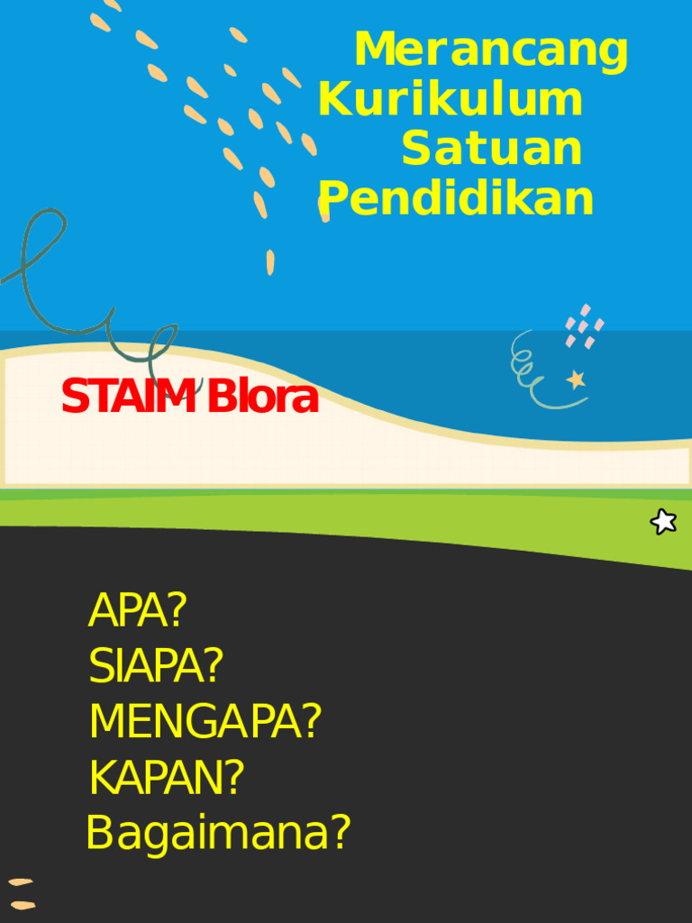 Panduan Merancang Kurikulum PAUD | PDF