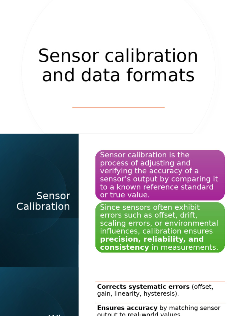 Sensor Calibration and Data Formats | PDF | Calibration | Sensor