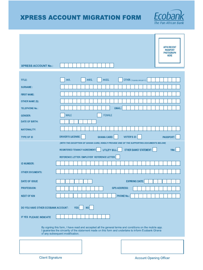 Xpressplus Migration Forms 1 | PDF