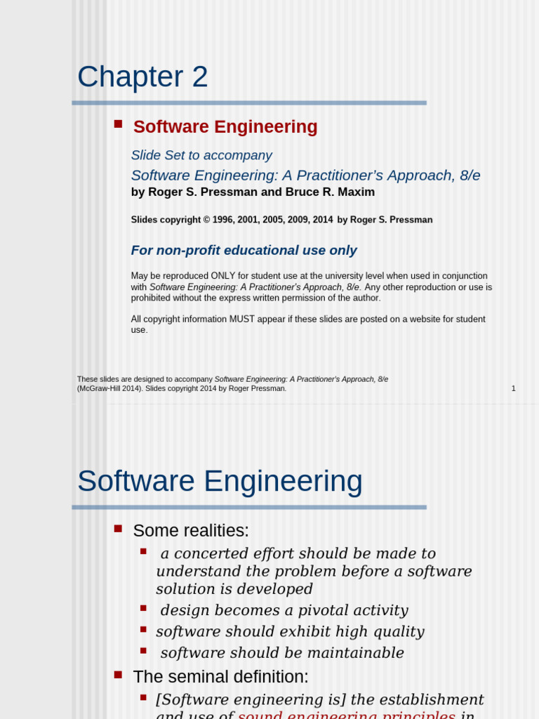 SEPA8eSlidesCh2R1 | PDF | Software | Software Quality