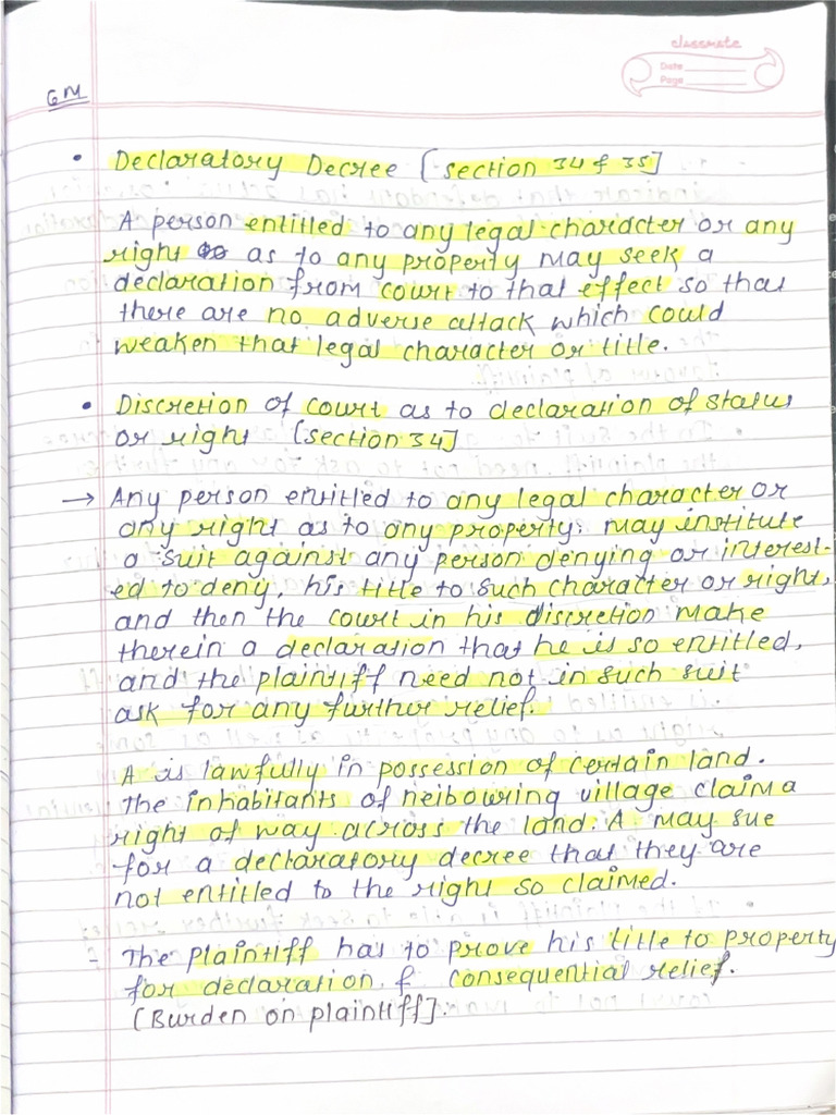 Declaratory | PDF