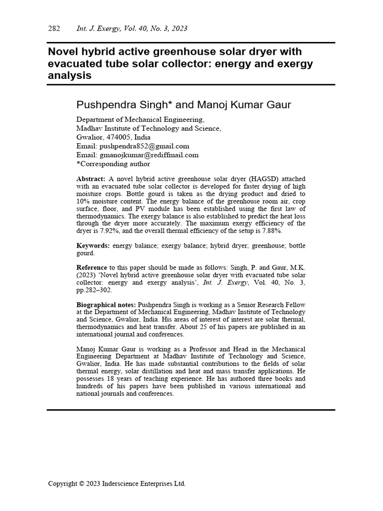 PUSHPANDRA | PDF | Humidity | Exergy