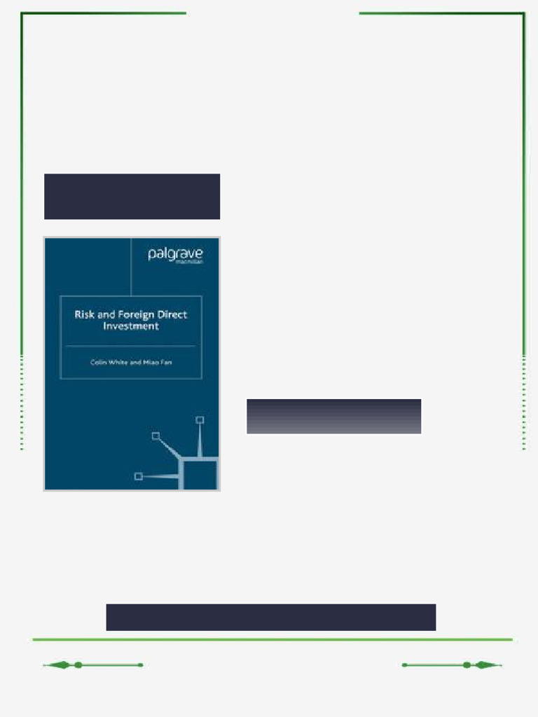 46412 | PDF | Risk | Foreign Direct Investment