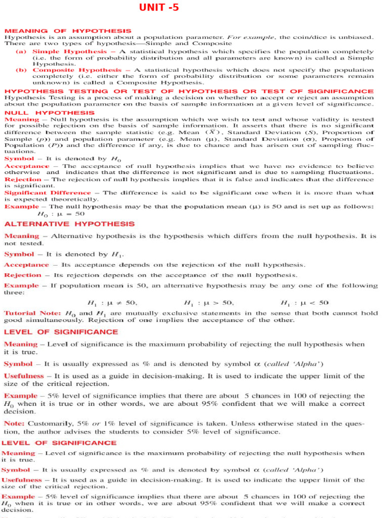 Unit-5 Stat | PDF