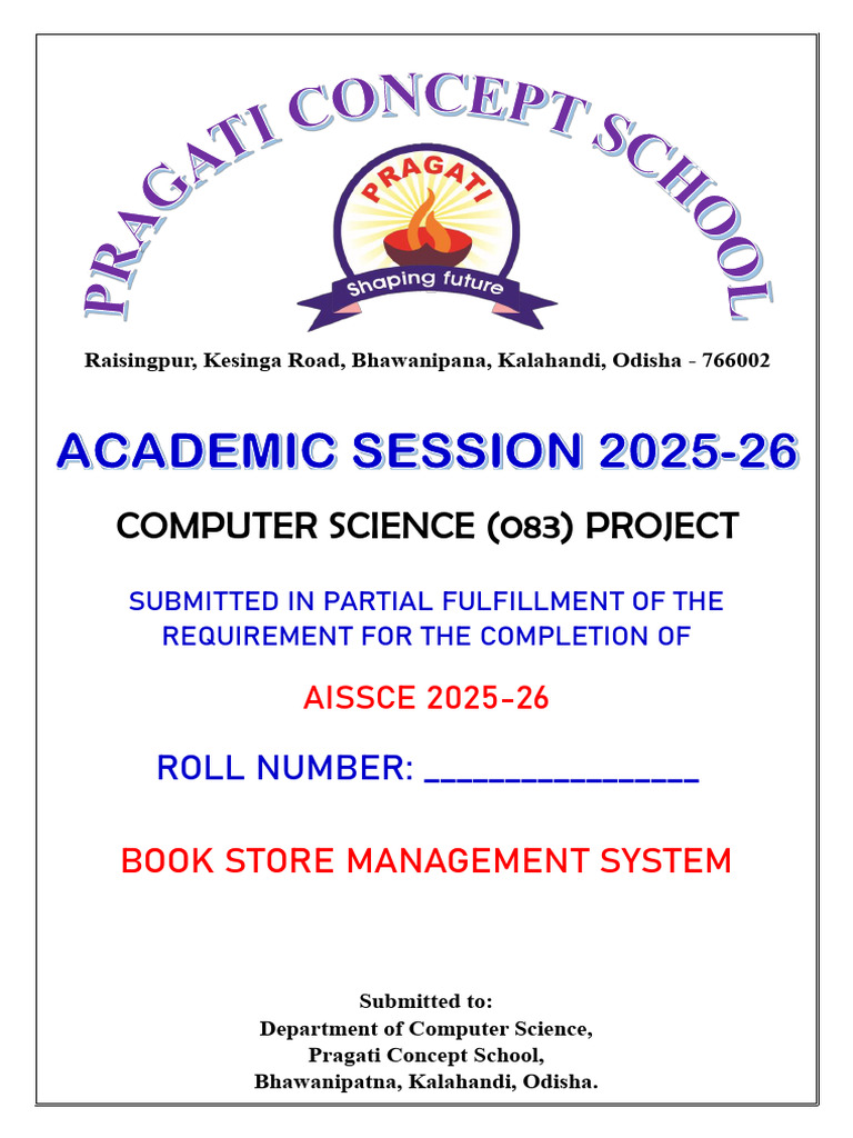 Book Store Management System Project | PDF