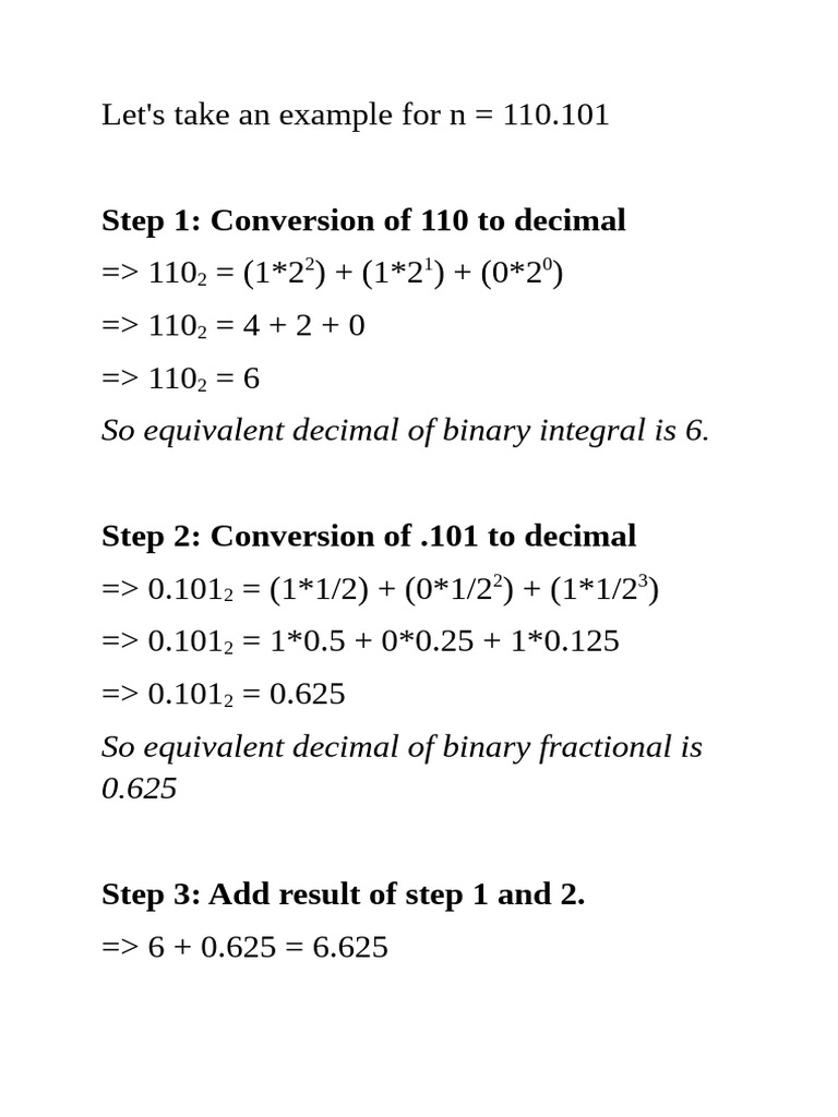 Binary to Decimal Conversion Guide | PDF