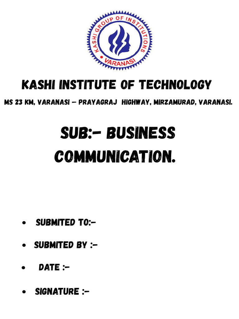 SUB- Business Communication . | PDF