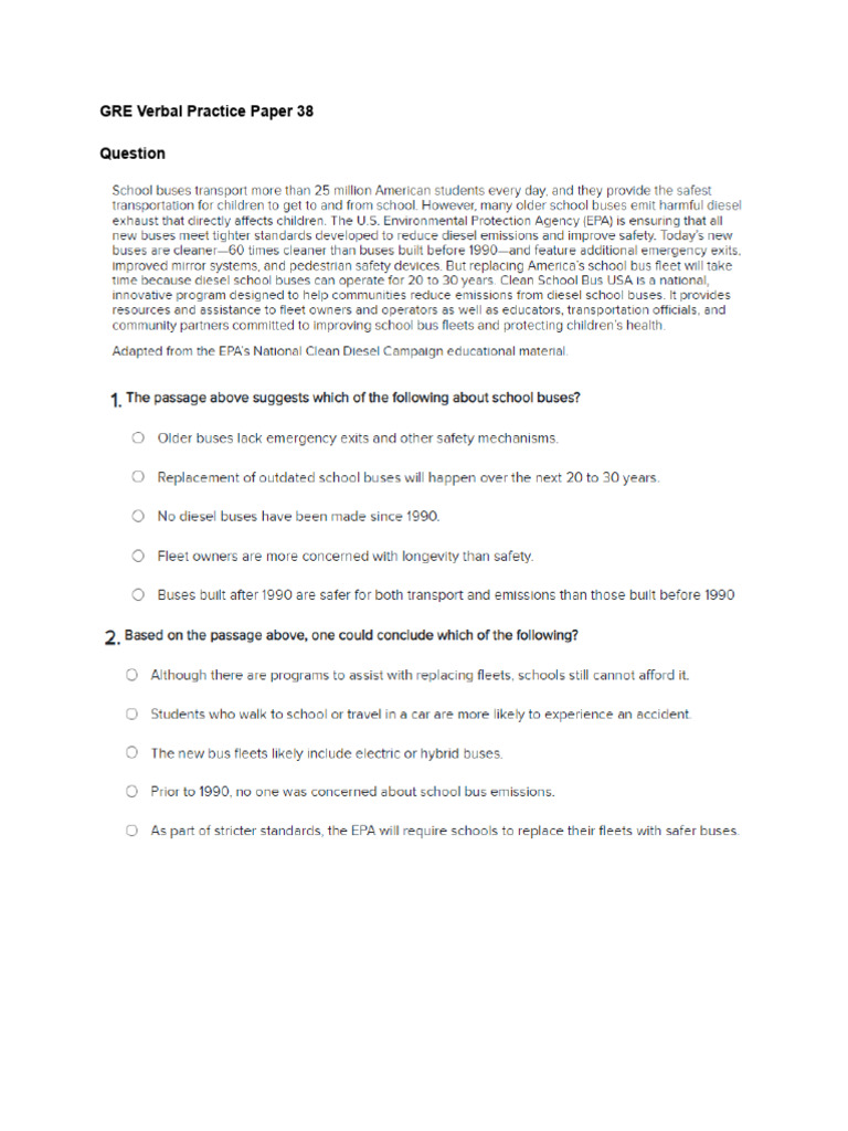 1671085809GRE Verbal Practice Paper 38 | PDF
