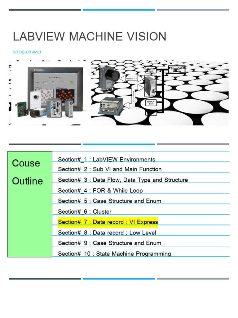 LabVIEW Machine Vision Guide | PDF
