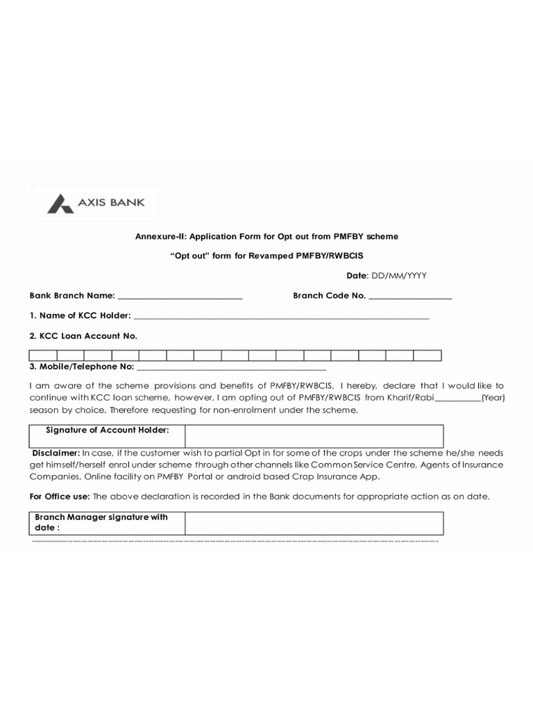 Optout Form | PDF