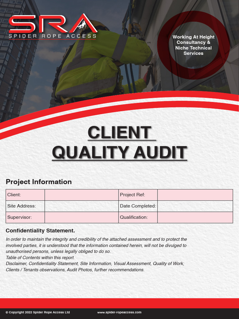 SRA ClientQualityAudit Master | PDF