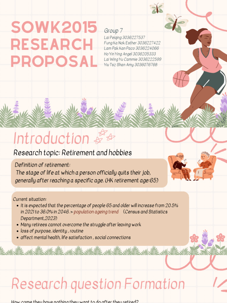 SOWK2015 Group Presentation | PDF | Sampling (Statistics) | Retirement
