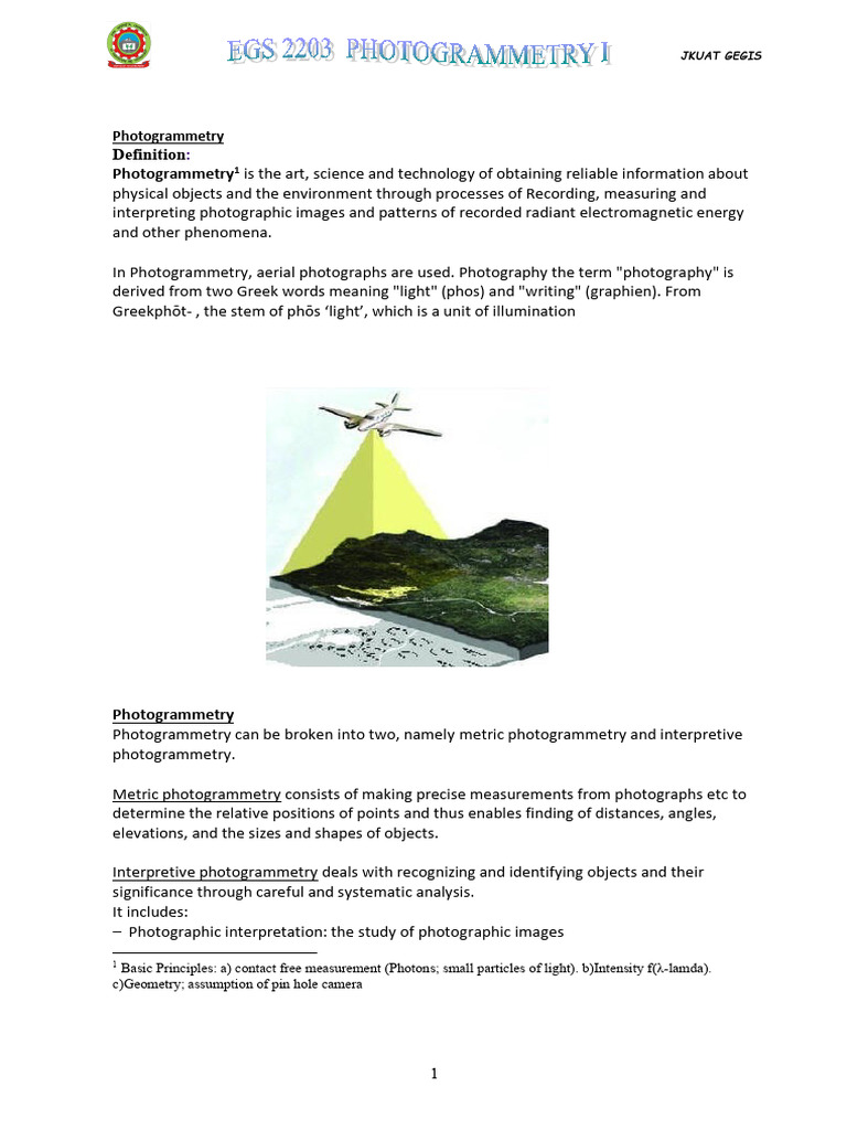 Understanding Photogrammetry Basics | PDF | Camera | Infrared