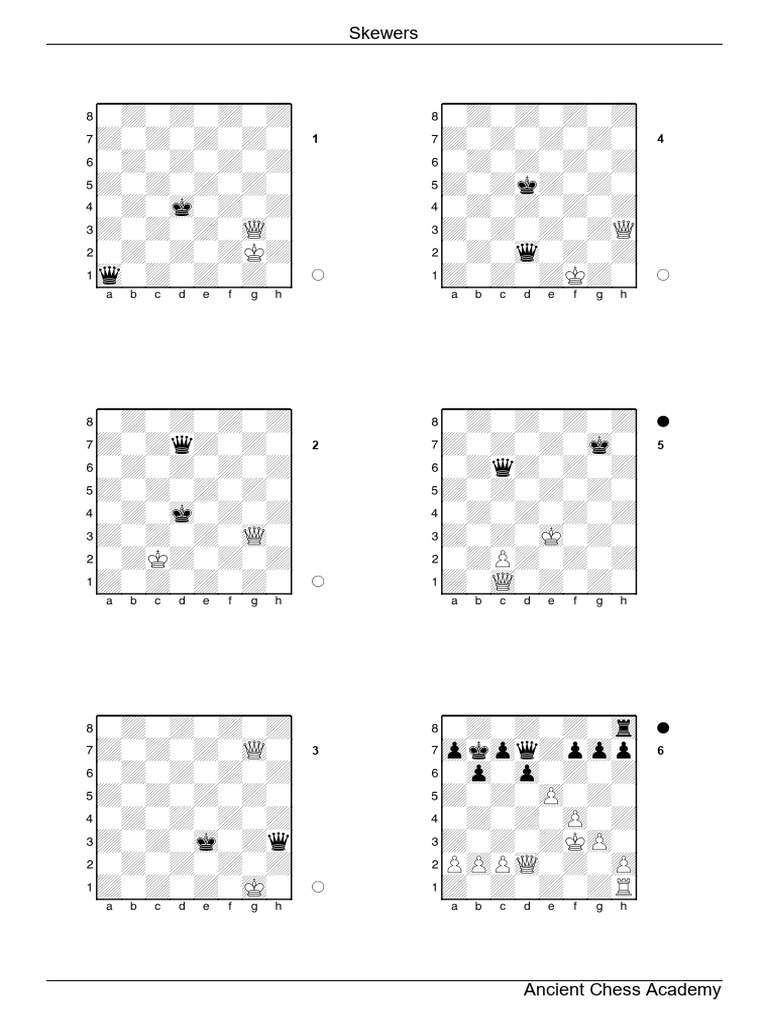 2.11 Skewers (2) | PDF | Chess Theory | Chess