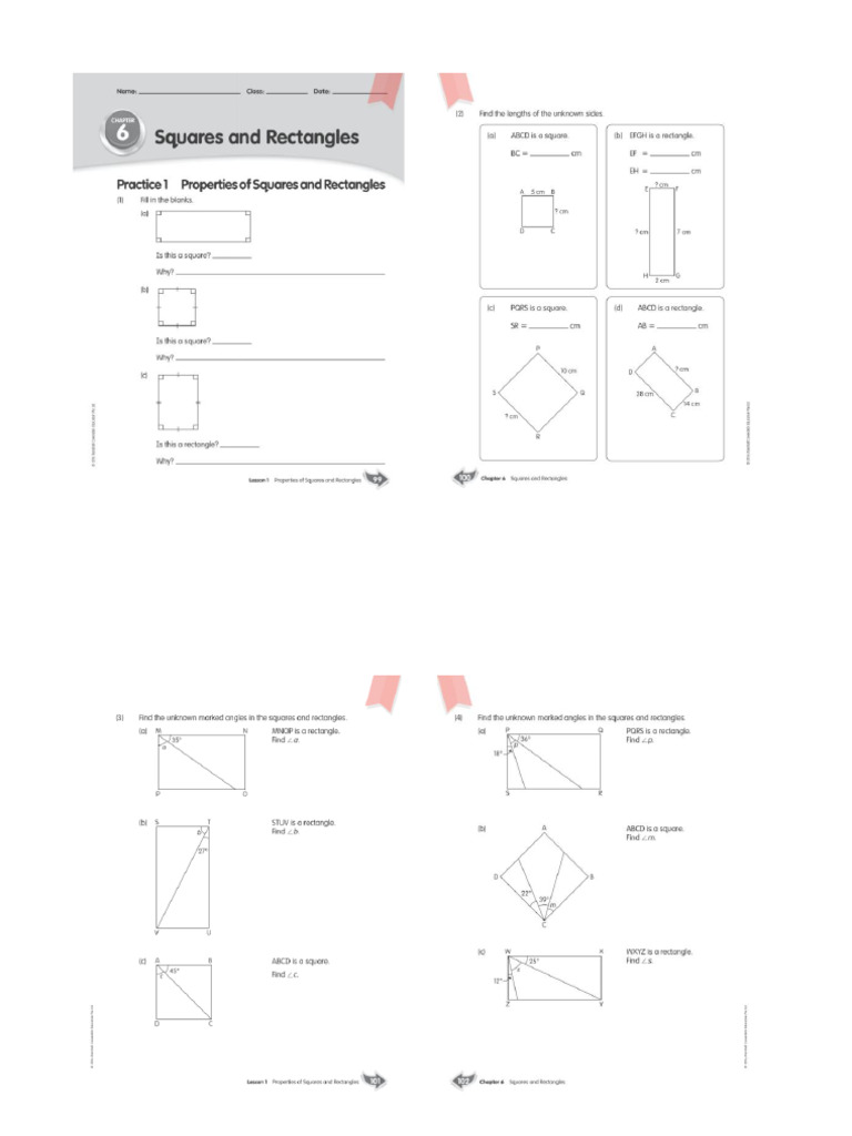 Square and Rectangle 2 | PDF
