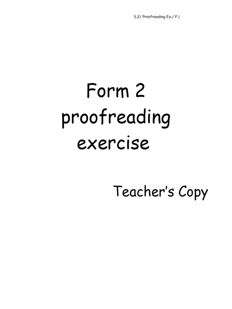 330095020 S2 Proofreading Exercise Key | PDF | Mosquito | Fly
