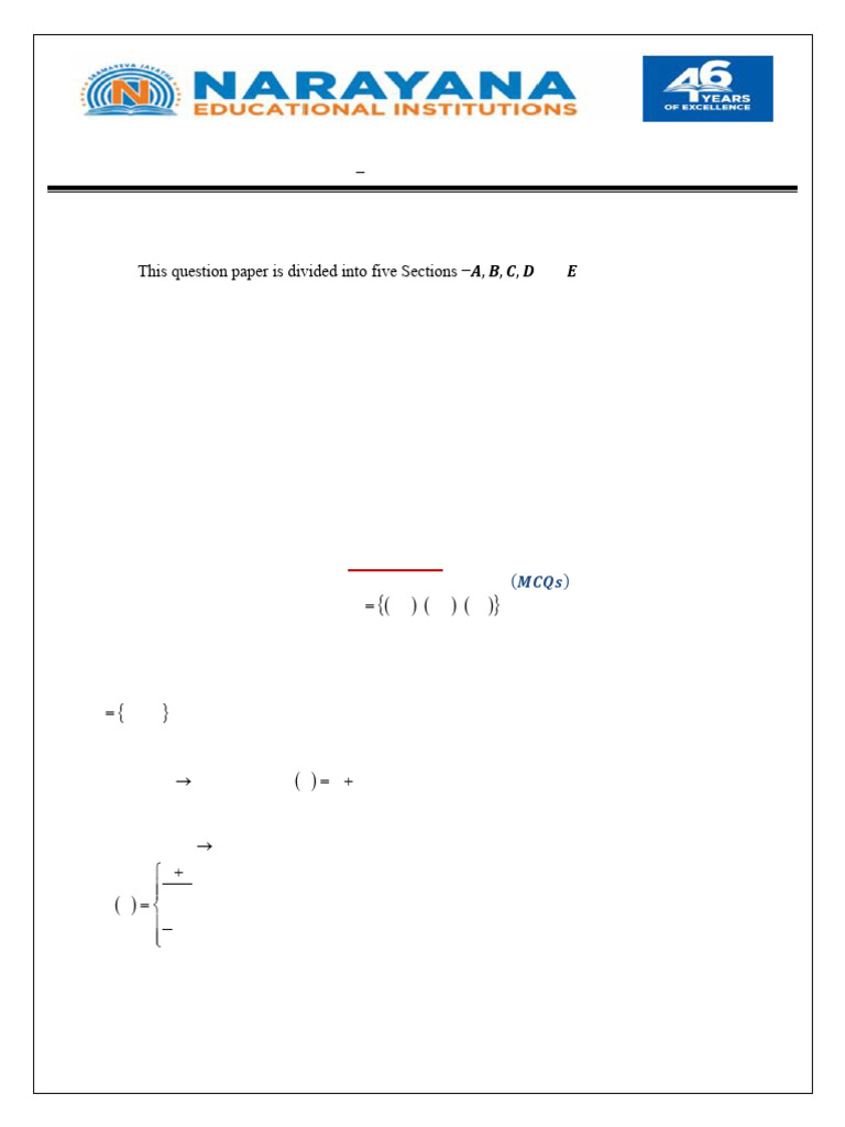 Iit - Cbse Xiiterm -i,Cbse Mathematics Qp _22!05!2025 (1) | PDF