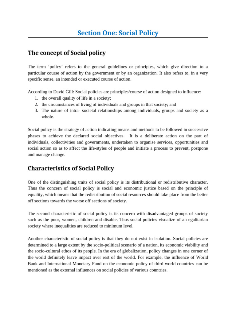 Understanding Social Policy Principles | PDF | Fascism | Socialism