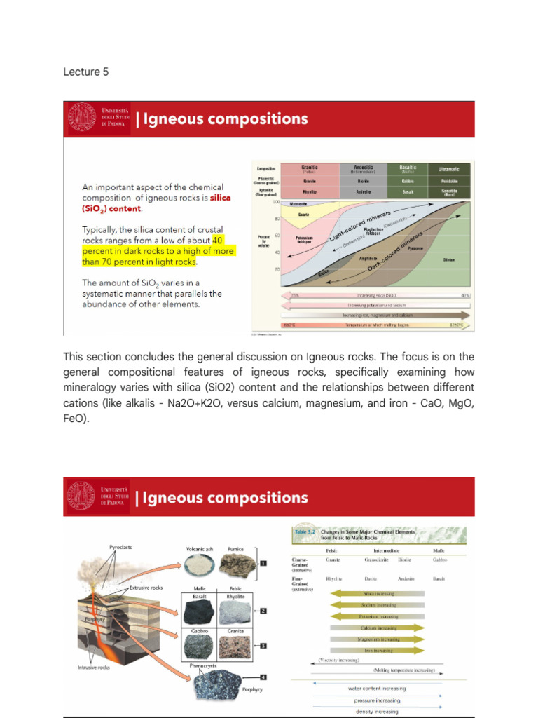 Composition 5 | PDF | Magma | Igneous Rock