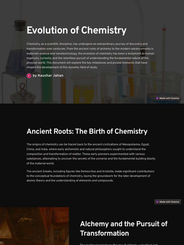 Evolution-of-Chemistry | PDF | Chemistry | Alchemy