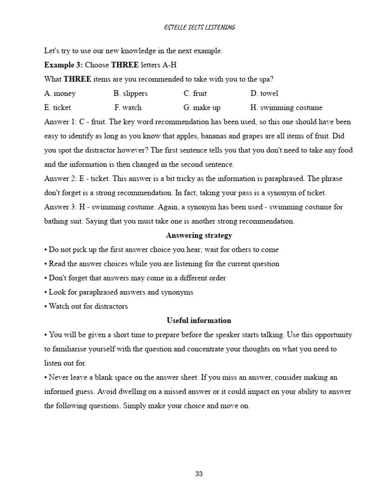 IELTS Listening Practice Exercises Guide | PDF