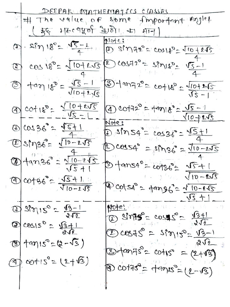 Formulae | PDF
