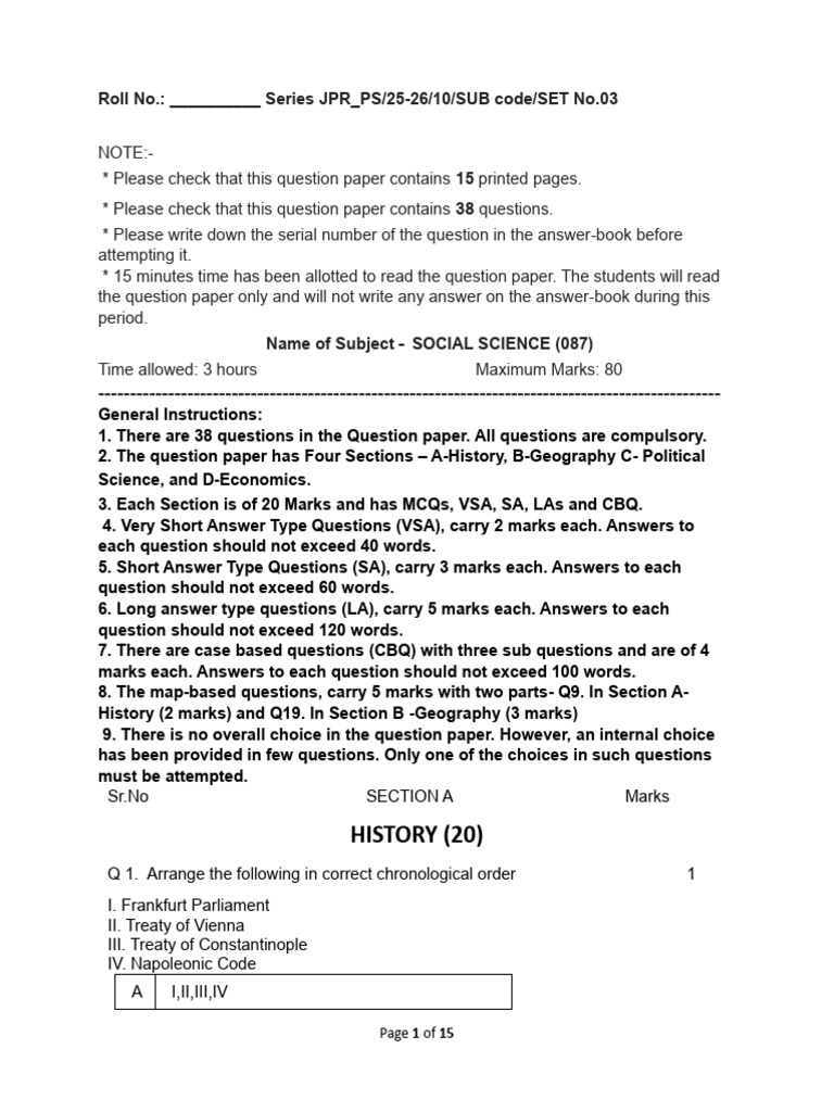 PB Practice QP Set 3 | PDF