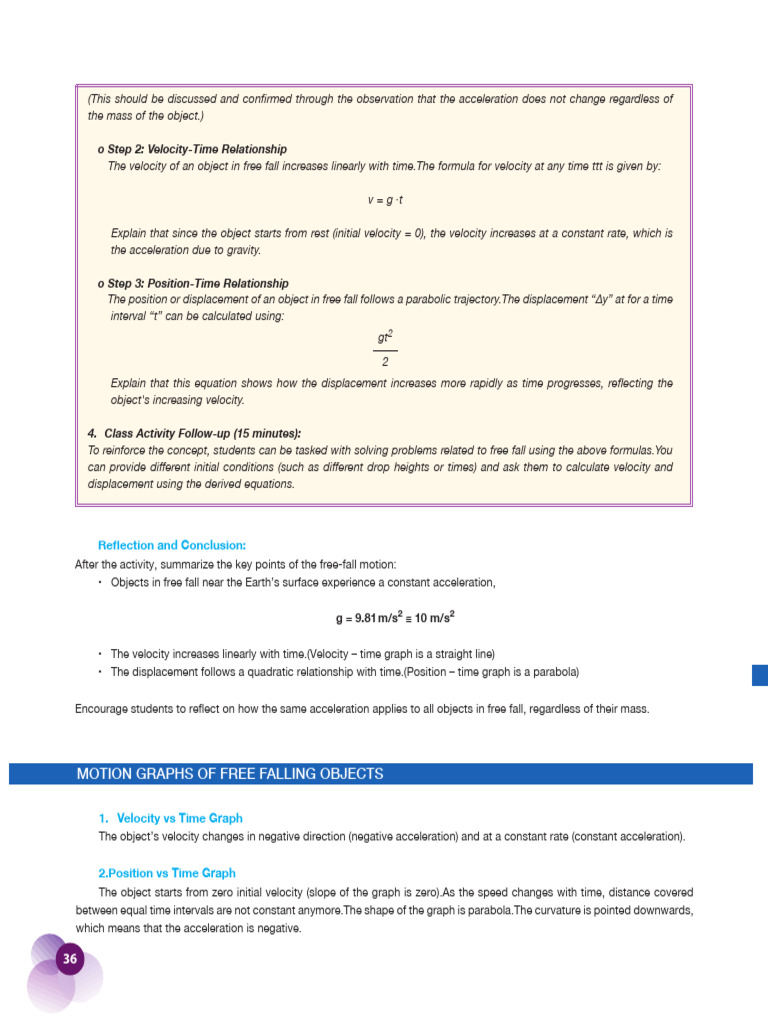 PHYSICS 10 High School p36-39 | PDF | Velocity | Acceleration