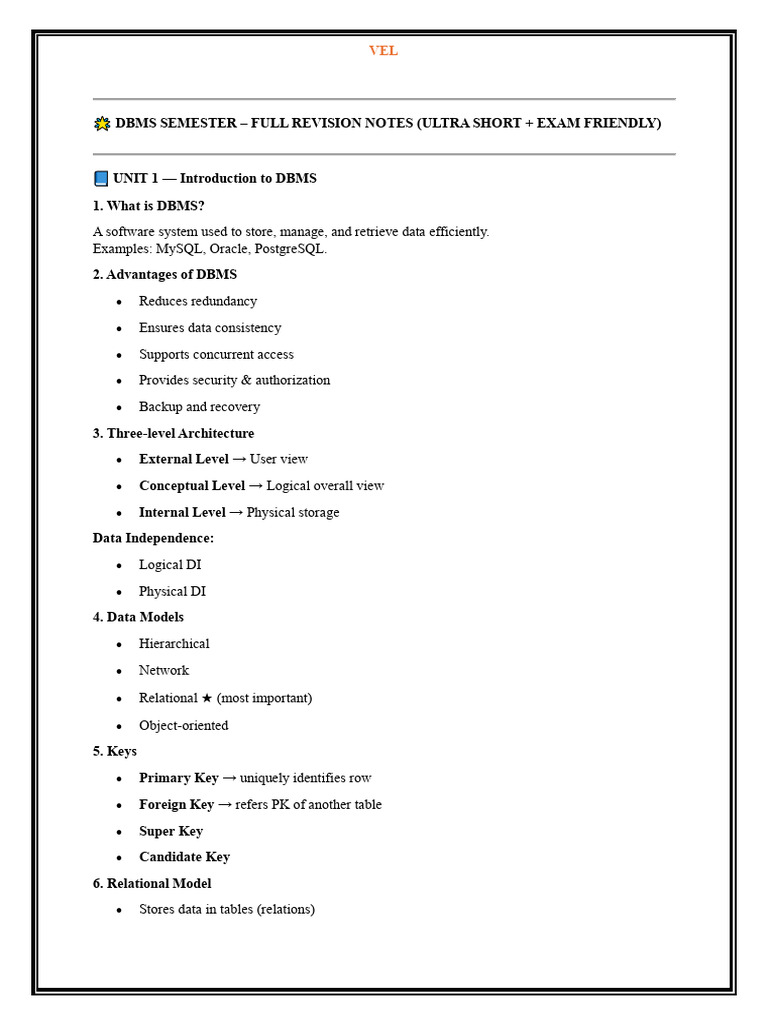 Dbms Entire Qb Answers | PDF | Databases | Relational Model