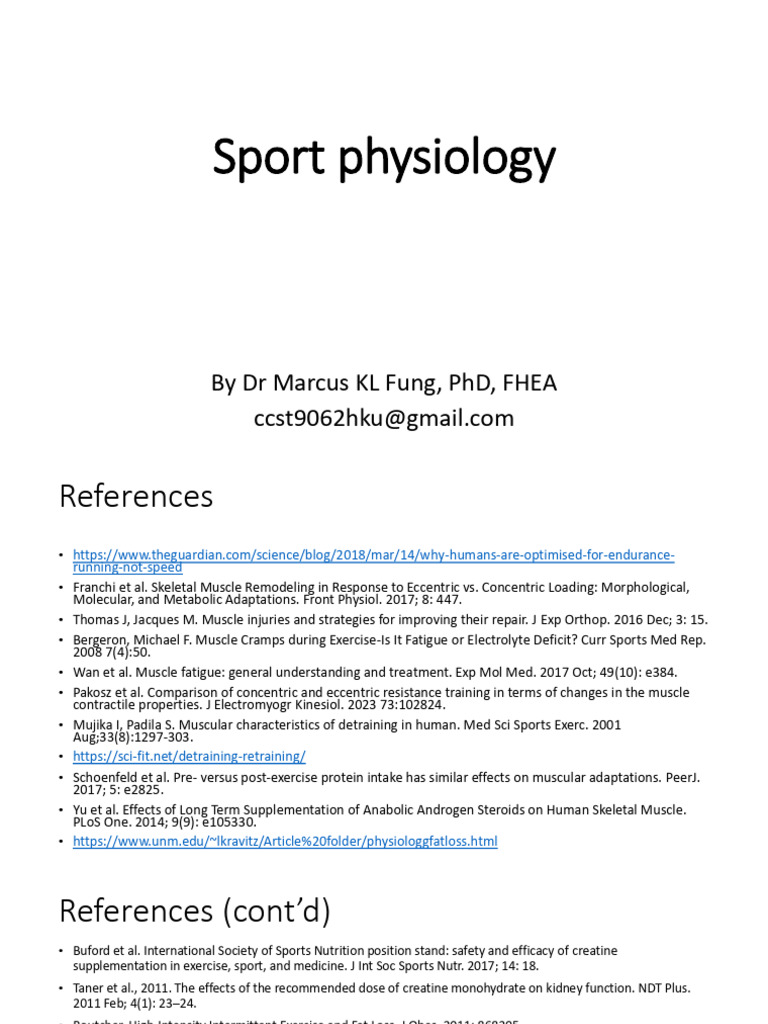 Understanding Sport Physiology Basics | PDF | Cellular Respiration ...