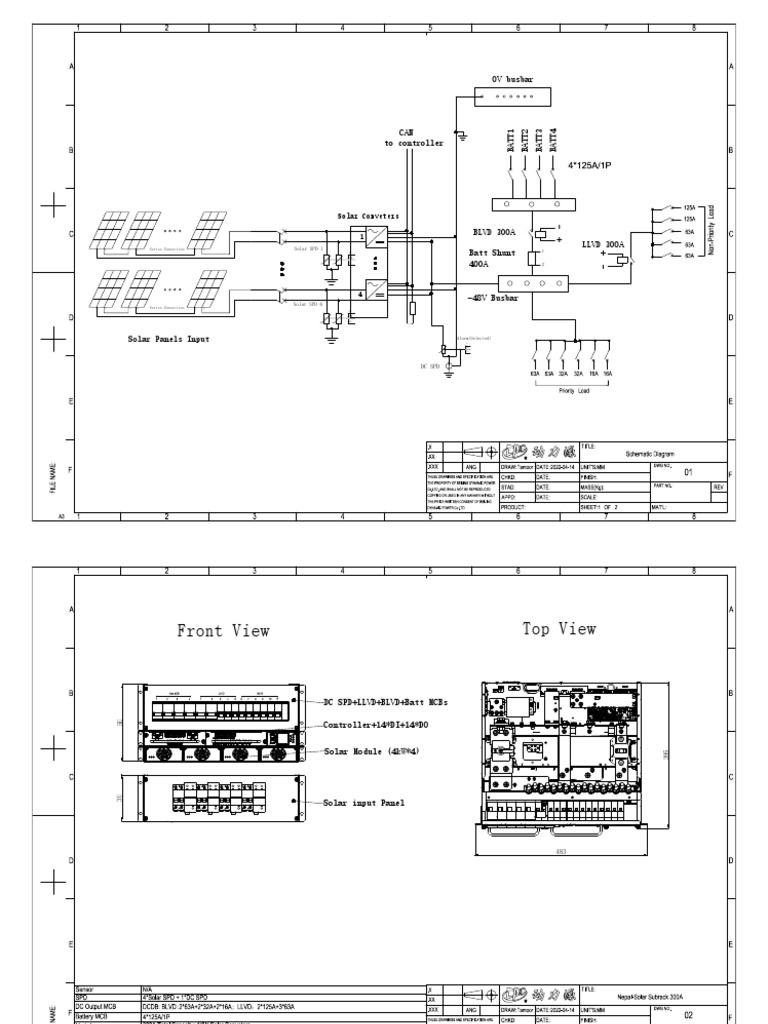 48V Solar Busbar System Overview | PDF | Solar Power | Equipment