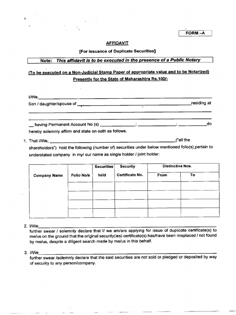 Gipcl Form A | PDF