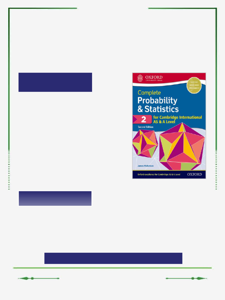 Complete Probability & Statistics 2 for Cambridge International AS & A ...