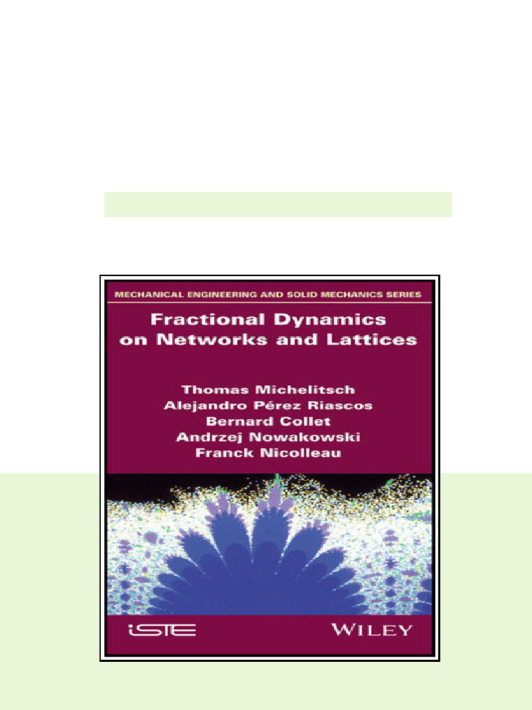 Fractional Dynamics On Networks And Lattices Thomas Michelitsch ...