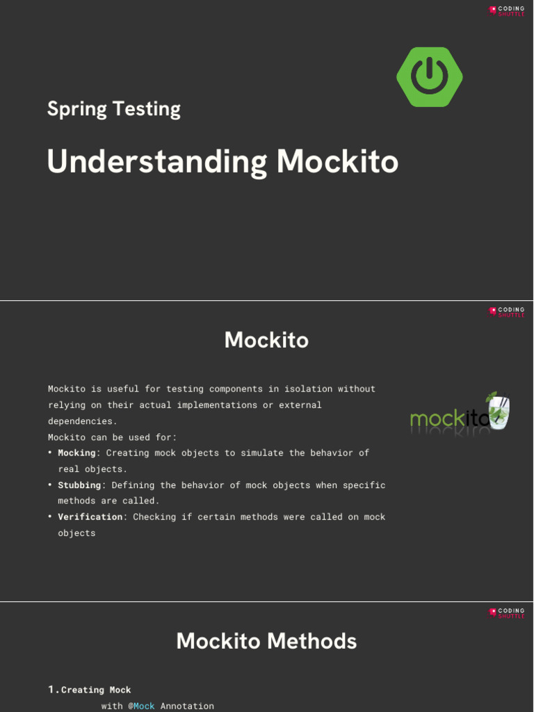 Mockito Testing Techniques Explained | PDF