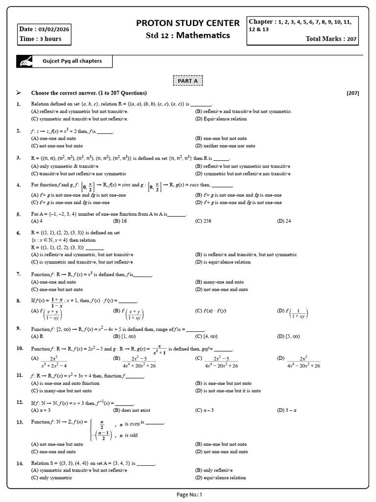 Mathematics Std 12 GUJCET PYQ Solutions | PDF | Line (Geometry) | Ellipse