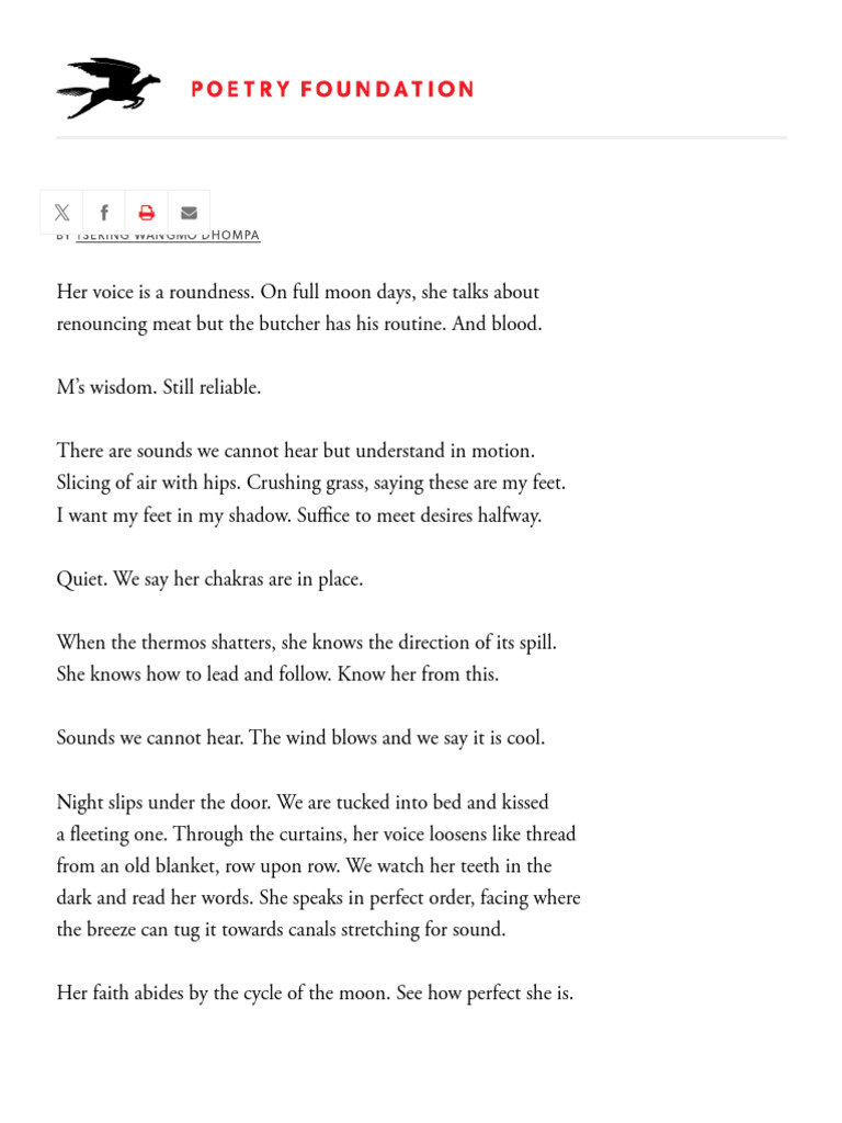 She Is - The Poetry Foundation | PDF