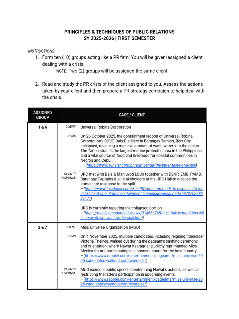 PR Crisis Management Strategies 2025 | PDF | Typhoon | Natural Disasters