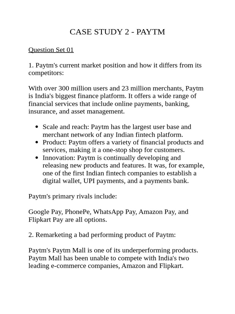 Case Study 2 | PDF | Brand | Marketing