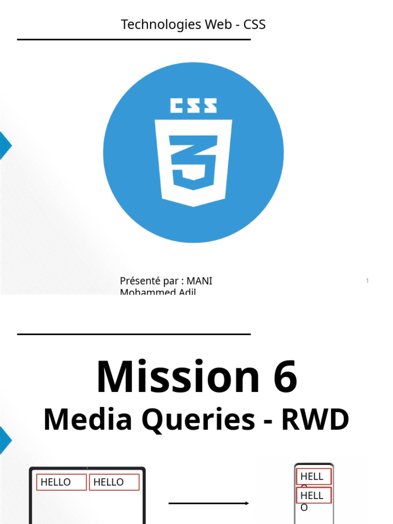 RWD et Média Queries en CSS | PDF | Informatique | Internet