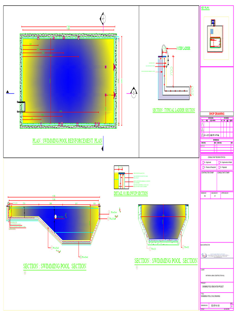 Swimming Pool Renovation Details | PDF | Masonry | Architectural Design
